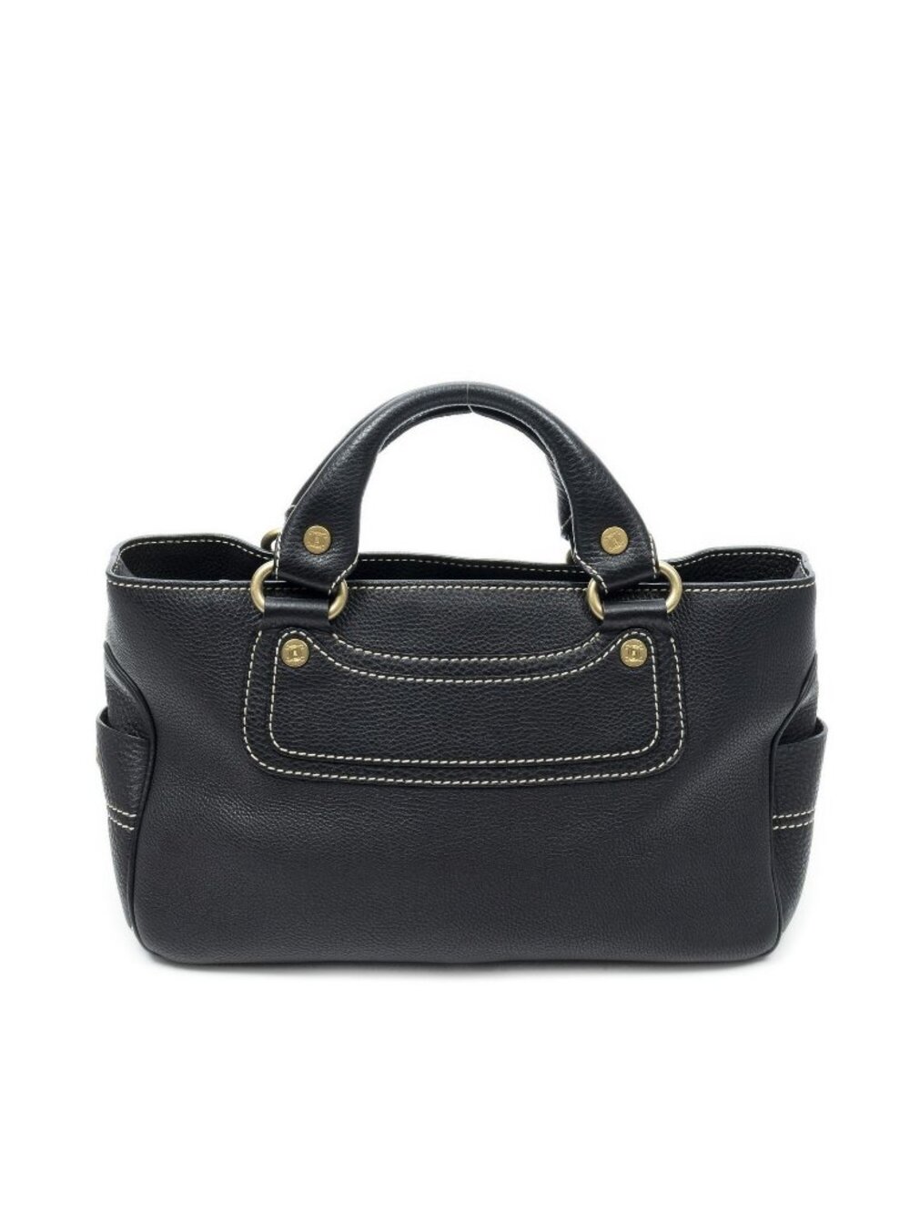 Celine Boogie Bag Black Grain Calfskin Leather